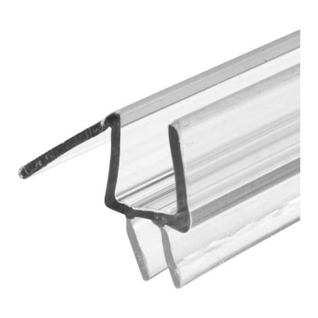 Prime-Line Prime-Line M 6258 -1 Frameless Shower Door Bottom Seal, 3/8 in. x 36 in., Vinyl, Clear M 6258-1